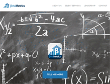 Tablet Screenshot of betametrics.com